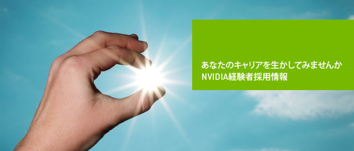 NVIDIAでの職種募集
