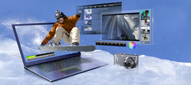 マルチメディアを最大２倍加速させるNVIDIA GeForce 610Mディスクリート・グラフィックスを搭載して、パワーアップしたノートPCを楽しもう。