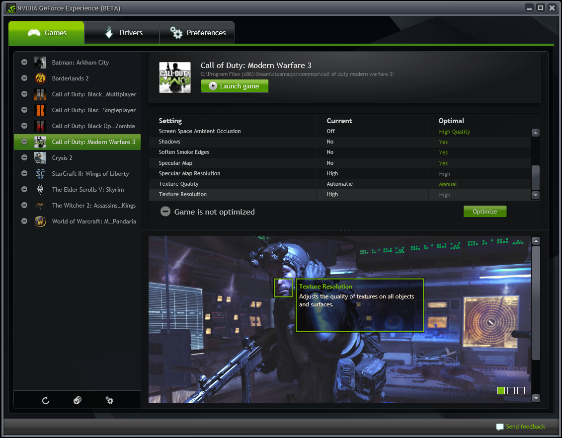 GeForce Experience NVIDIA