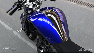 Motorcycle rendered with CATIA Motorcycle rendered with CATIA
