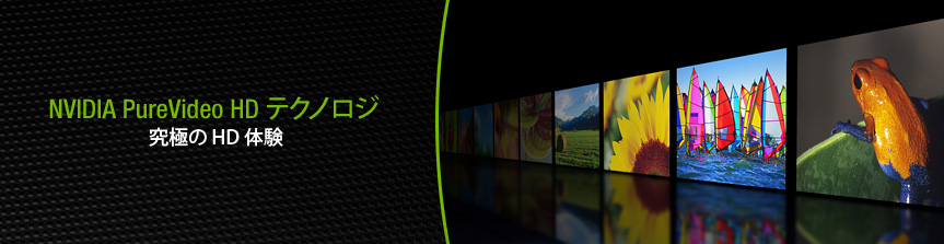 NVIDIA PureVideo HD Technology: For the Ulitmate HD Experience