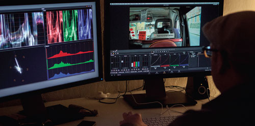 DaVinci ResolveでSony RAW MXFの4k映像をカラーグレーディングするSwordfishエクゼクティブ・クリエイティブ・ディレクターのマット・シルバーマン(Matt Silverman)氏